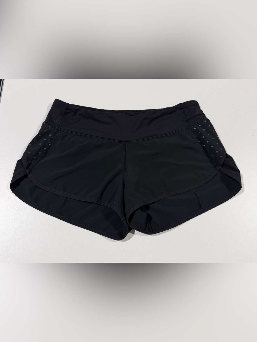 Lululemon Black Speed Shorts, Size 6